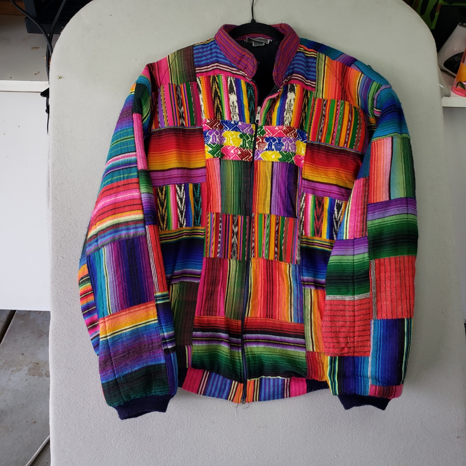 Handmade Quilted Patchwork Jacket  Cottage Boho I… - image 3