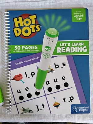 Hot Dots Interactive Learning Toy First Grade Reading Skills Activities