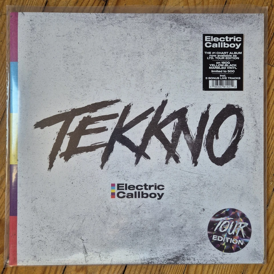 Electric Callboy - Tekkno Tour Yellow Black Marbled Vinyl / LP / Schallplatte - Bild 3 von 4
