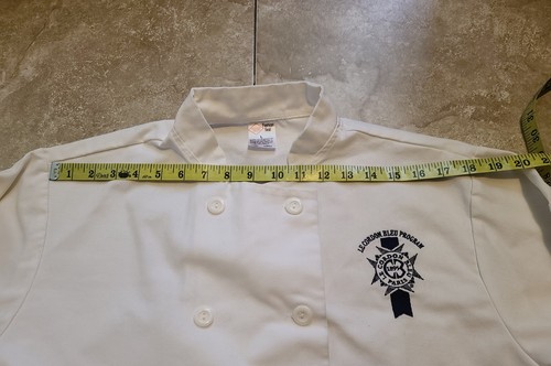 Abrigo de Chef Le Cordon Bleu Paris Western Culinary Institute Talla L *manchas* Nuevo sin Etiquetas - Imagen 3 de 16