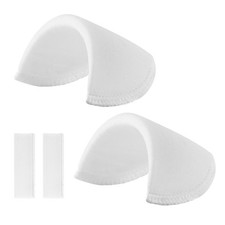 1 Pair Reusable Invisible Shoulder Pads White Shoulder Enhancer for Suit Use