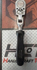 Snap-on FK735 3/8" Dr. Flex Head Short Black Hard Handle Ratchet [Used]