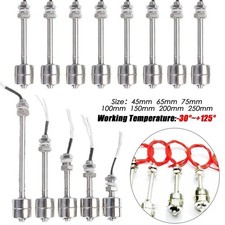 45-250mm Double Ball Float Switch Stainless Steel Tank Water Level Sensor-UK