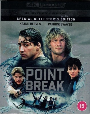 POINT BREAK (Patrick Swayze Keanu Reeves) Collector's Edition 4k Ultra HD w/slip