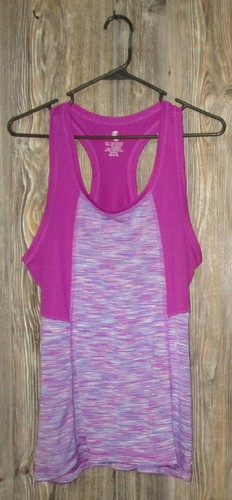 Energy Zone Womens Purple Blue Tank Top Sz Medium 8-10 Athletic Activewear Gym