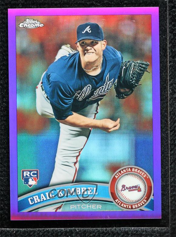2011 Topps Chrome Retail Purple Refractor /499 Craig Kimbrel #195 Rookie RC