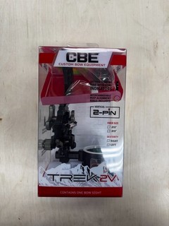 CBE Trek Pro 2V .019 Archery Sight 2 Vertical Pins Right Hand New