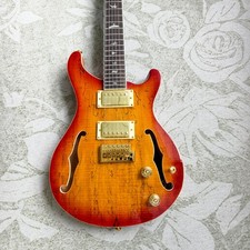 US Warehouse Semi-Hollow Guitar Flamed Maple Veneer Rosewood Fretboard