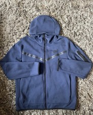 NIKE Tech Fleece Full Zip Hoodie Men's Navy SIZE Large / HOODED JACKET