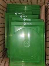 (20pc) Xbox One Standard Green Boxes Cases 12mm - Single Disc Replacement Box