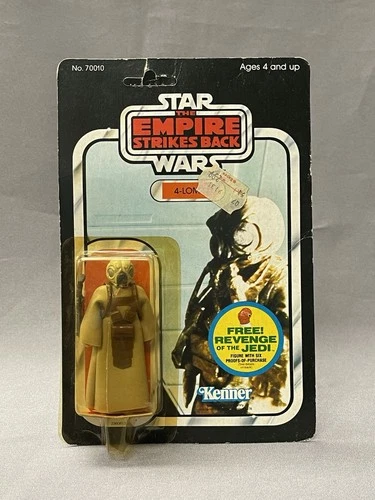1982 Kenner Star Wars 4-LOM ESB 48-C Back MOC Cracked Bubble REVENGE Of The Jedi