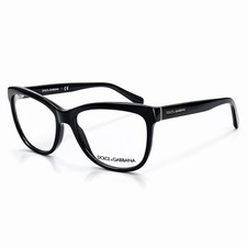 Dolce Gabbana Brille Damen DG3244 501 Schwarz 55-16 Acetat Brillenfassung