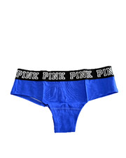 Victoria's Secret PINK Logo Cheekster Panty Royal Blue