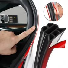 2m Car Door Weatherstrip Seal 3 Layer Rubber Noise Insulation Strip Black 2m Car Door Weatherstrip Seal 3 Layer Rubber Noise Insulation Strip Black