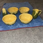 Vintage Shawnee Pottery Corn King Corn Cob 6 Piece