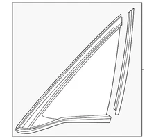 Genuine Honda Glass Assembly R 73500-T20-A01