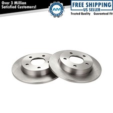 Rear Brake Rotors Set Solid For 2004-2013 Mazda 3