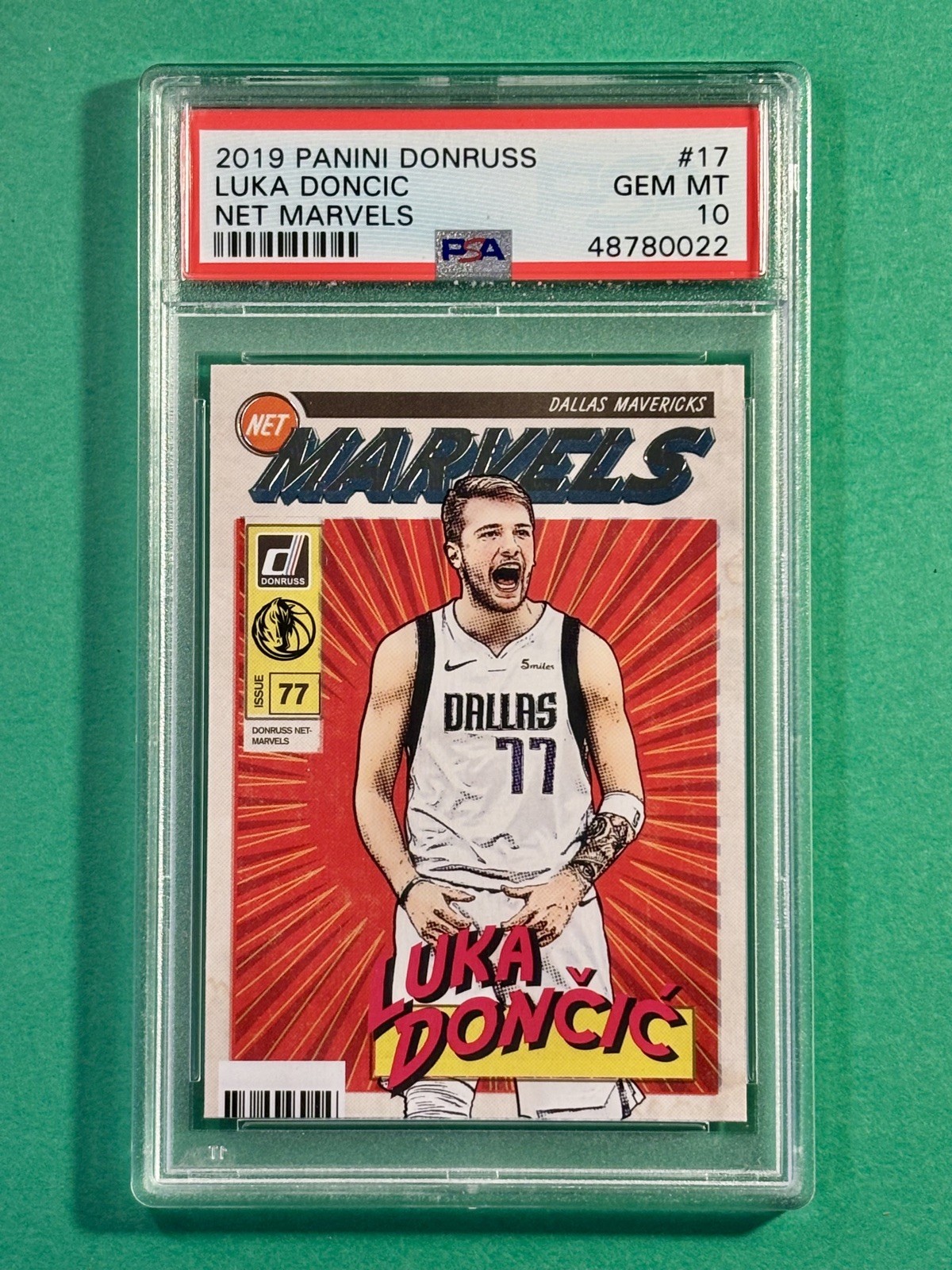 Luka Doncic 2019 Panini Donruss Net Marvels Case HIT #17 PSA 10