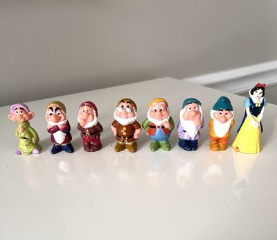 Vintage Snow White and Seven Dwarf Figurines
