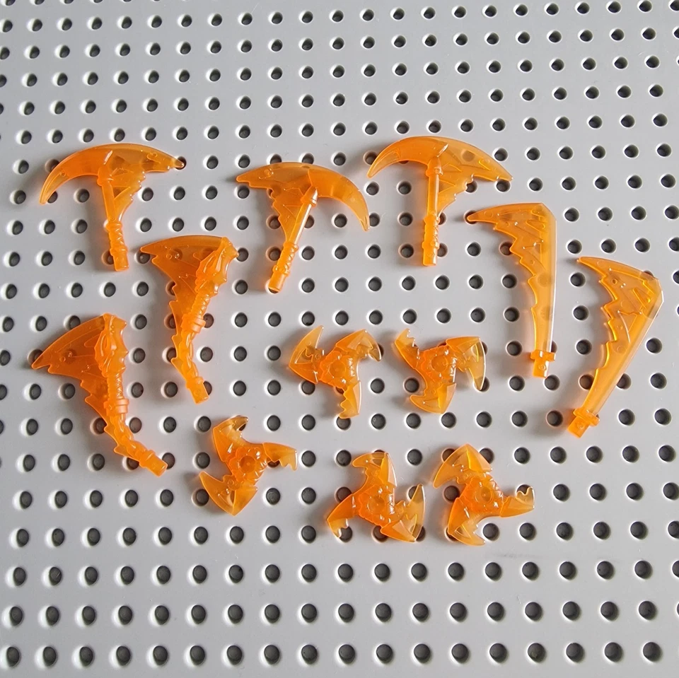 Lego Säbel Waffen Schwert 12 Stück Transparent Orange 73766 71730 P55 - Bild 1 von 1