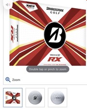 Bridgestone Golf Tour B RX Golf Balls White, One Dozen, Free Tracked Delivery