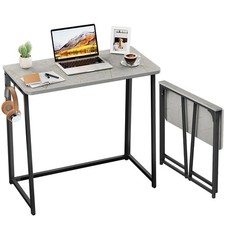 Small Foldable Computer Desk Writing Study Easy Assembly Space-Saving Laptop