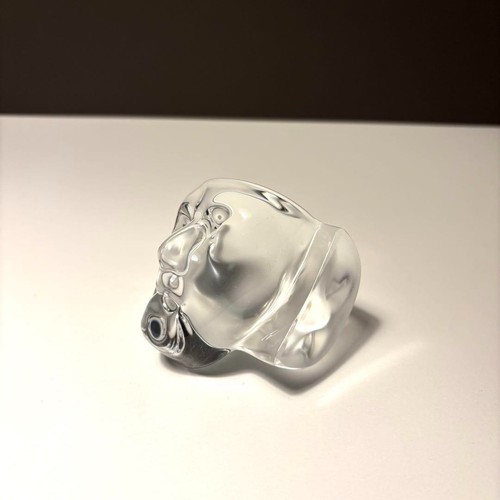 Peso de papel de cristal Daum France MASCARILLAS Hilton McConnico - Imagen 5 de 12