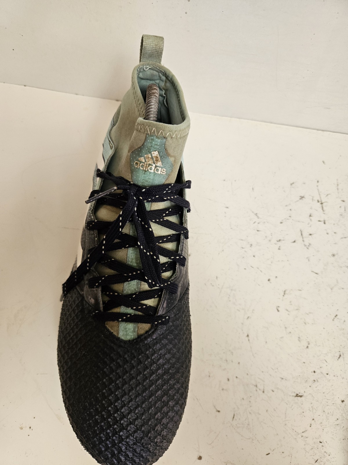 Adidas Football Boots Ace 17.3 Sg Ocean Storm Sock Pro Stud Mix UK 9 EU 43.5 image 9
