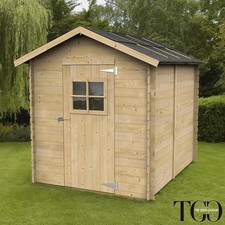 Casetta in legno per Attrezzi Gabby con porta singola finestrata 178x218 cm