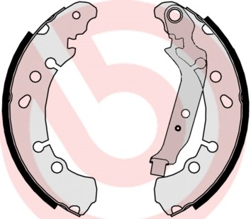Rear BREMBO S 83 513 Brake Shoe Set for DAIHATSU,TOYOTA