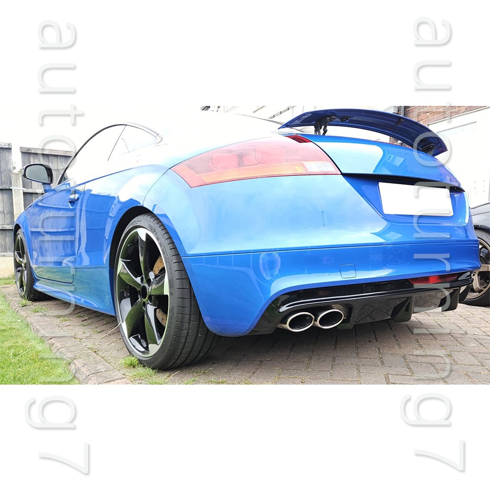 For Audi TTS 2008-14 Audi TT 13-14 Gloss Black Rear Bumper Diffuser Lip Spoiler