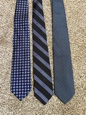 Brooks Brothers Makers 100% Silk Neck Ties Lot of 3 made in USA