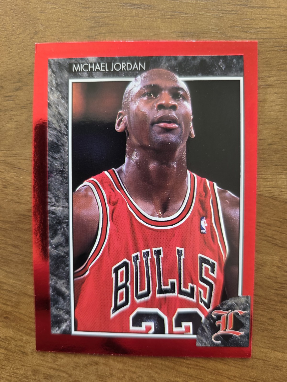 1992 Michael Jordan Legends Sports Memorabilia #48 Promo Card Red 