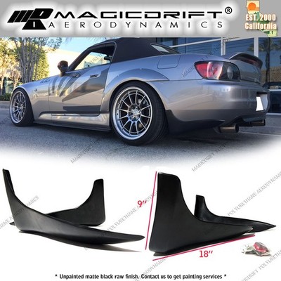 Universal Fitment JDM Rear Bumper Lip Aprons Side Splash Mud Guards Polyurethane