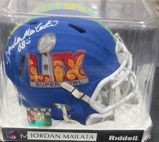 Jordan Mailata Signed Eagles Super Bowl LIX Mini Helmet Auto Autograph Beckett