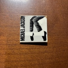 Vintage Pin Michael Jackson  Unstoppable  Tou...