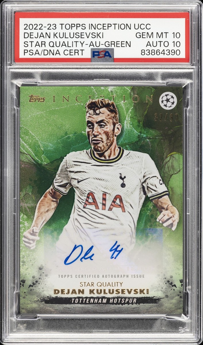 2022-23 STAR QUALITY-AUTO-GREEN DEJAN KULUSEVSKI 32/99 PSA 10 AUTO 