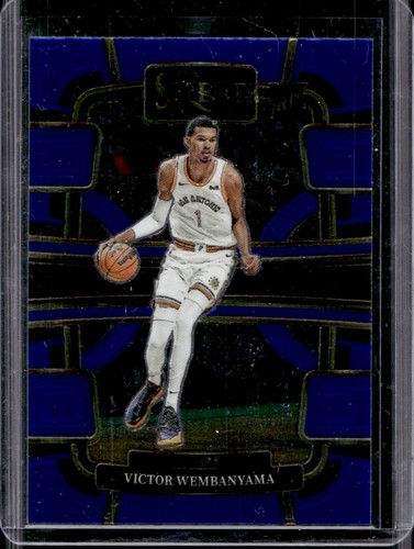2023-24 Panini Select Victor Wembanyama Blue Retail RC Concourse #87 Spurs