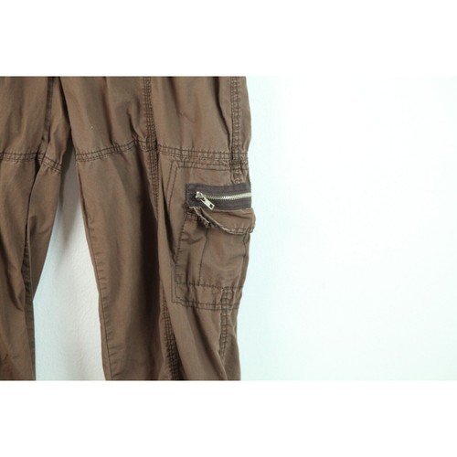 Vintage 17 L Cargo Pants Y2K Mid Rise Gorpcore Utility Brown Preppy Mossimo, $29 - Photo 3