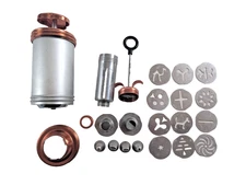 Vintage Mirro Cookie Pastry Press Set Spritz 2 Press 12 Discs 6 Decorating Tips