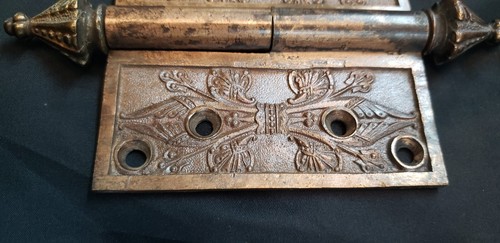Set of 3 Bronze Victorian Russell & Erwin 4" x 4" Hinges GS00291 - Picture 4 of 4