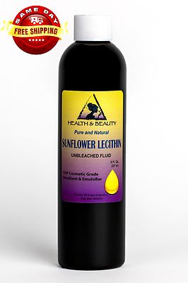 LECITHIN SUNFLOWER UNBLEACHED FLUID LIQUID by H&B Oils Center EMULSIFIER 8 OZ