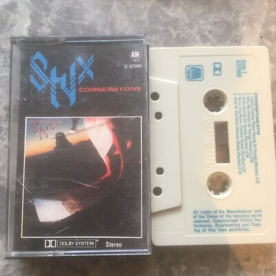 STYX - CORNERSTONE (A&M CKM63711) 1979 UK CASSETTE TAPE VG+ CLASSIC ARENA ROCK