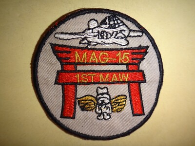 USMC MAG-15 1st Marine Aircraft Wing (MAW) Patch