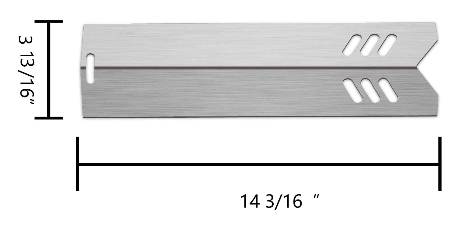 14 3/16” Grill Heat Plates Shield Heat Tent Burner Cover BBQ Gas Grill