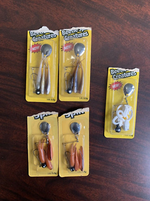Lot of 5, Pure Fishing Beetle Creatures Spinner Baits