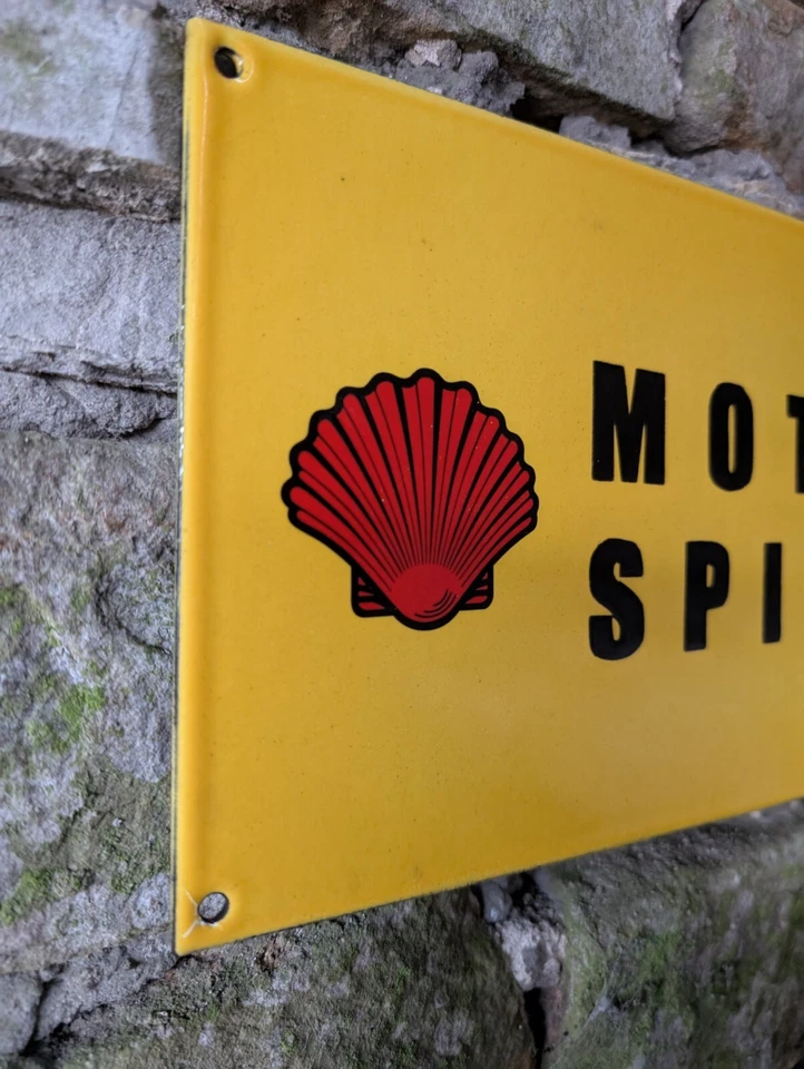 Shell Enamel Sign shell Spirit motor oil garage sign Porcelain Sign Shell Sign - Image 3 of 4