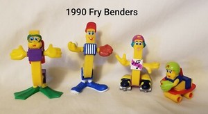 McDonald's 1990 Fry Benders Happy Meal Toys