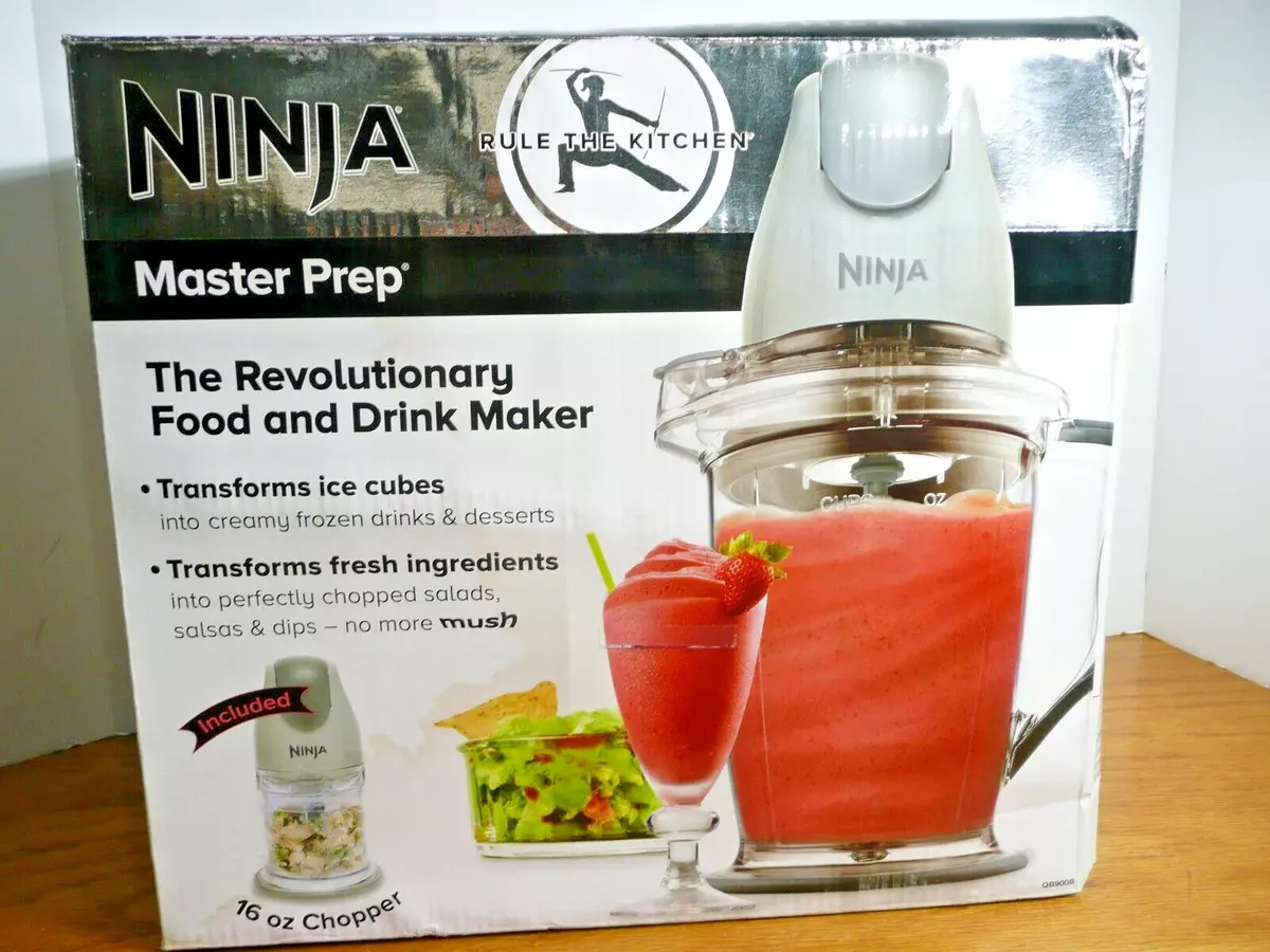 Ninja Master Prep QB900B 54 Revolutionary Food & Drink Maker Gray NEW IN BOX