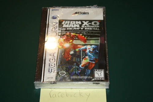 Iron Man X-O Manowar in Heavy Metal (Sega Saturn) NEW SEALED LONGBOX, NEAR-MINT!